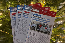 Aktueller "esperanto"-Newsletter Dezember 2022
