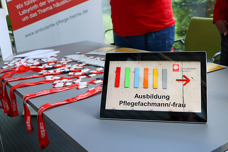 Caritas-Stand Ausbildungsmesse 2023