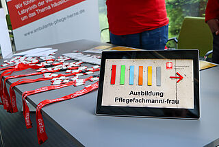 Caritas-Stand Ausbildungsmesse 2023