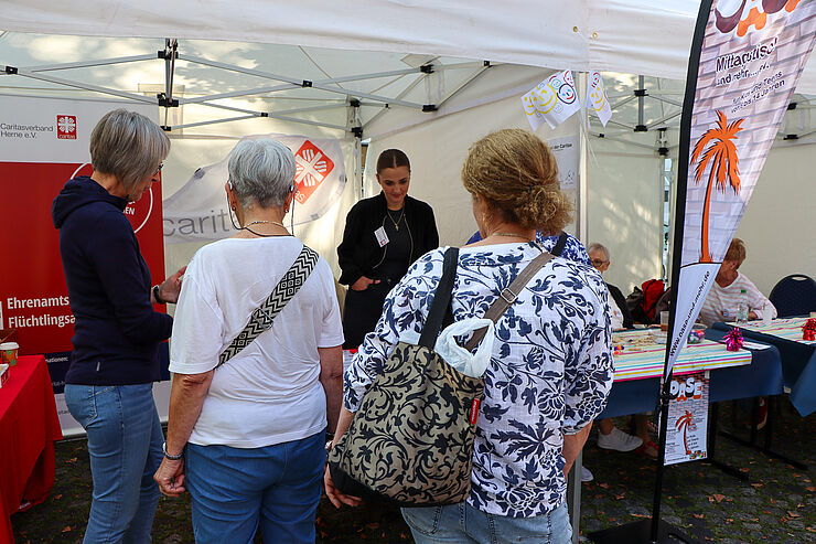 Caritas-Stand Markt der Möglichkeiten