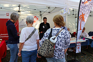 Caritas-Stand Markt der Möglichkeiten