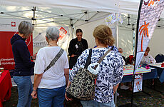 Caritas-Stand Markt der Möglichkeiten
