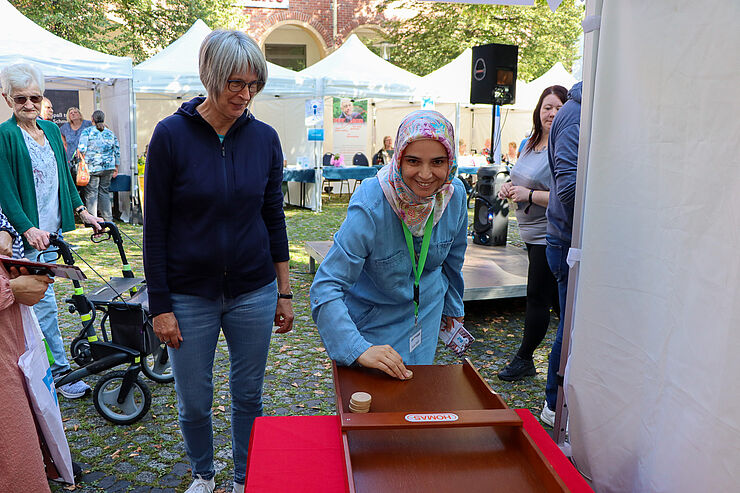 Caritas-Stand Markt der Möglichkeiten