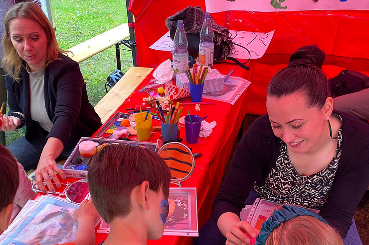 Caritas-Stand auf SPD-Familienfest